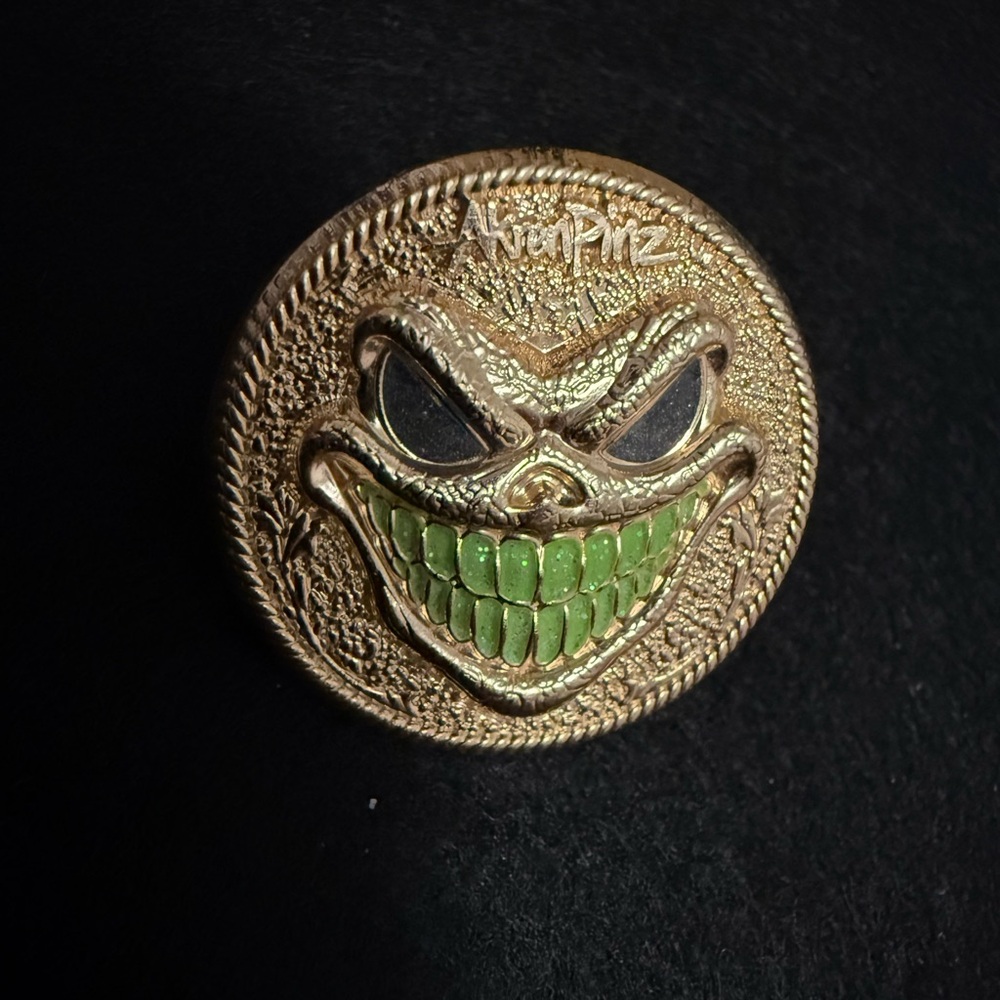 Glow in the Dark 3D Enamel Pin – Designed by AkrenCapz